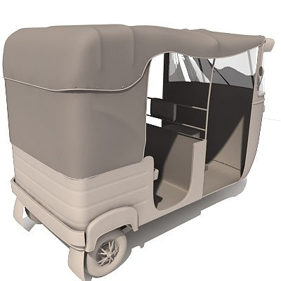 Bajaj Auto Rickshaw 3D Model