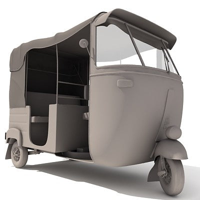 Bajaj Auto Rickshaw 3D Model
