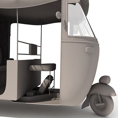 Bajaj Auto Rickshaw 3D Model