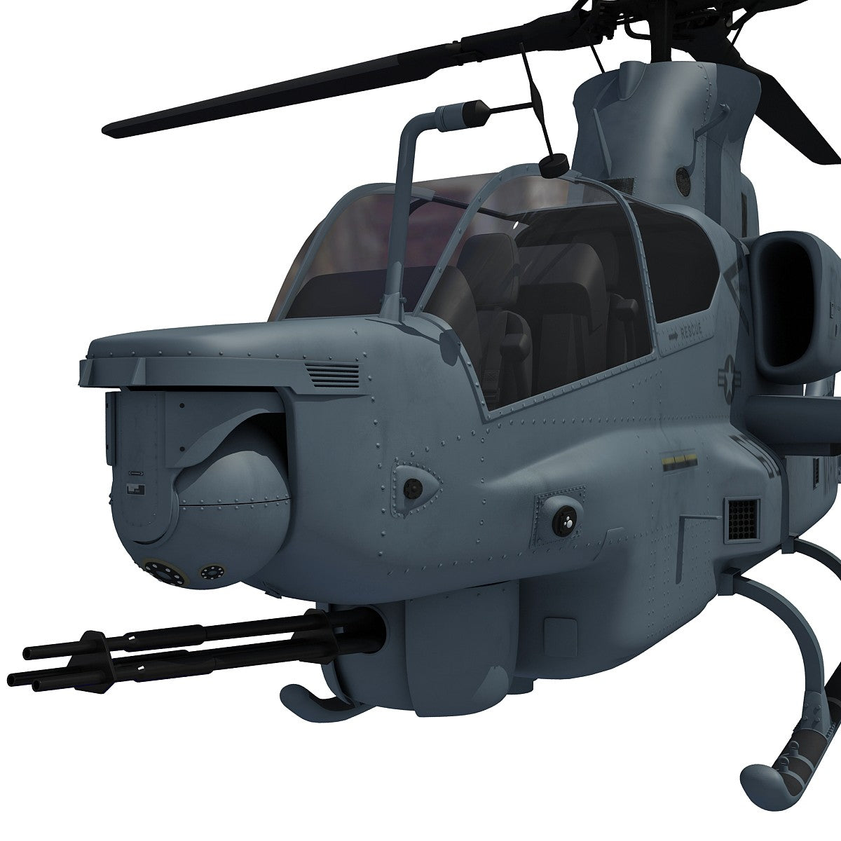 3D Helicopter Bell AH-1Z Viper