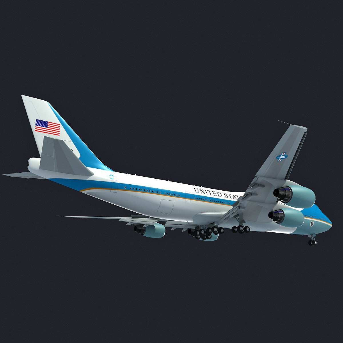 Air Force One VC-25 3D Model
