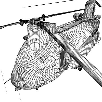 Boeing CH-47 Chinook 3D Helicopter