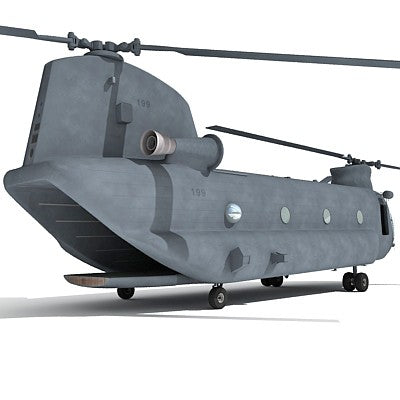 Boeing CH-47 Chinook 3D Helicopter