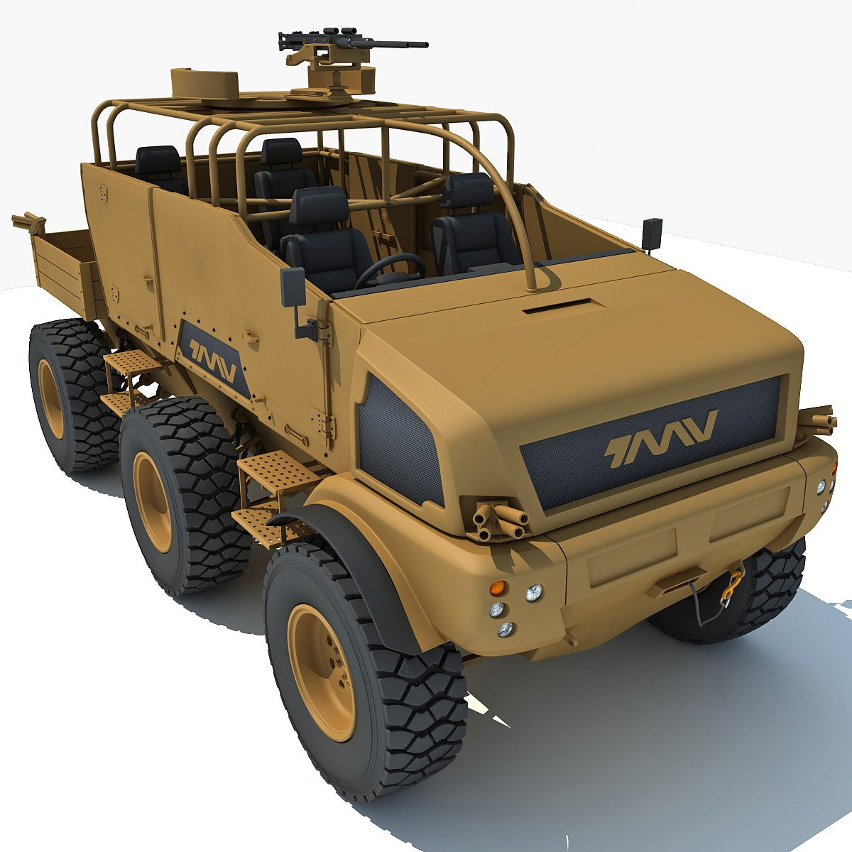 British Military Vehicle Tmv 6x6 Model
