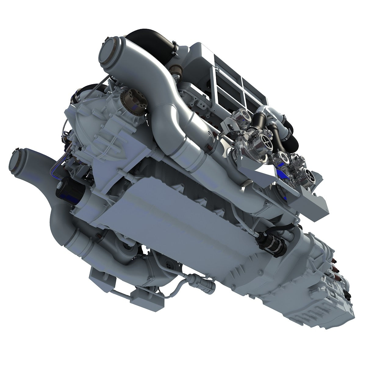 W16 Engine Vector Bugatti Veyron W16 Engine 3D Model – 3D Horse