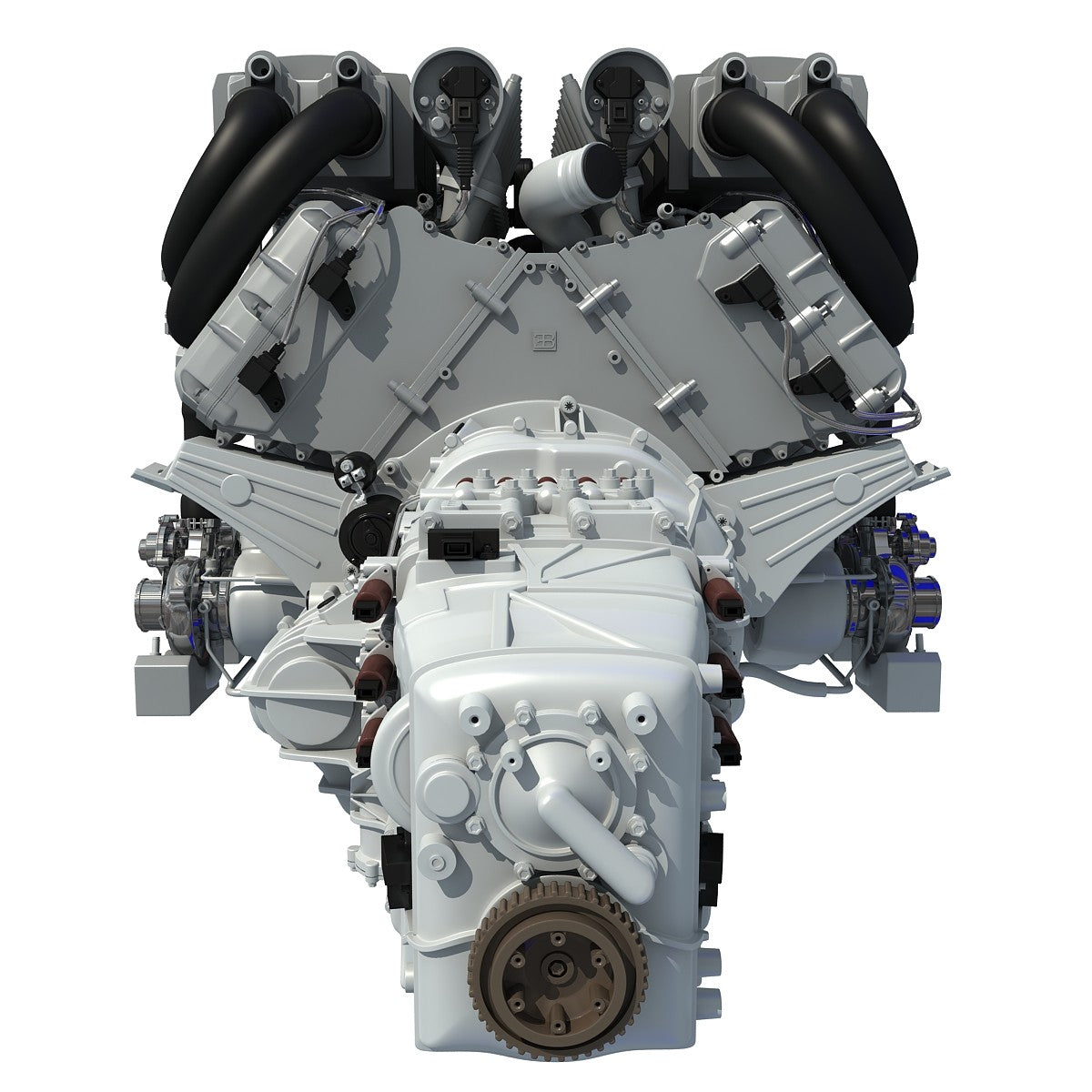 W16 Engine Vector Bugatti W16 Engine Animation