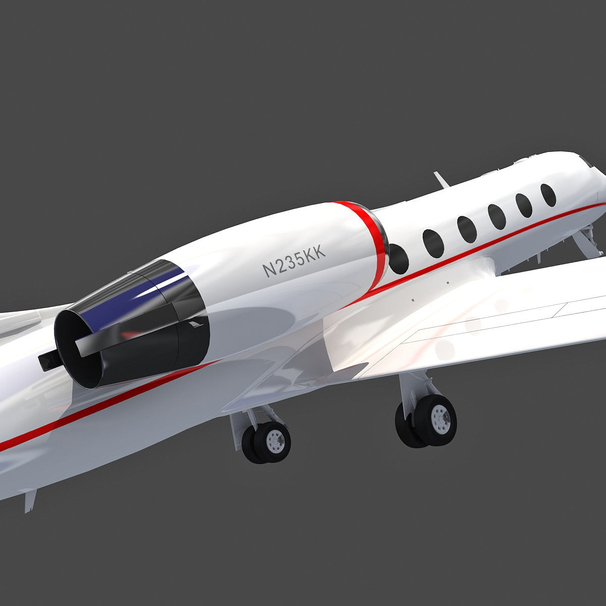 Business Jet 3D Model
