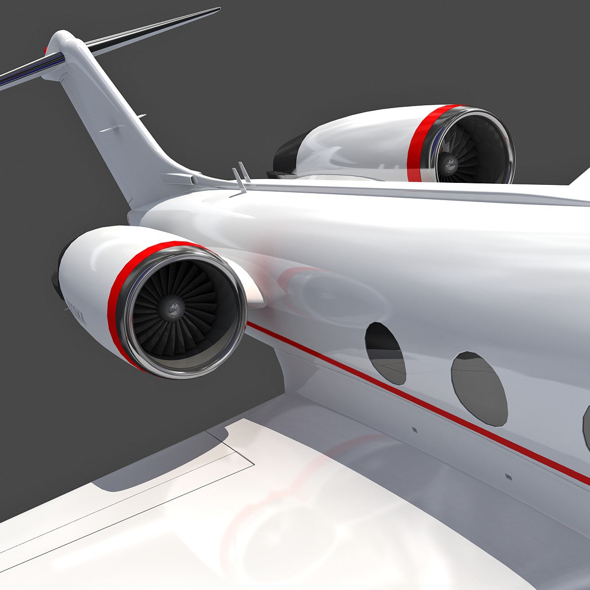 Business Jet 3D Model