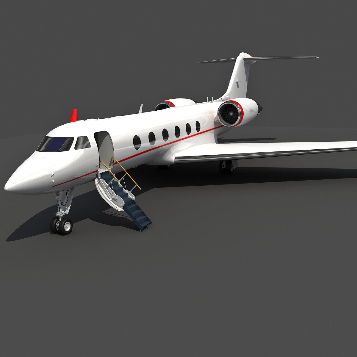 Business Jet Aircraft Gulfstream 3D Model