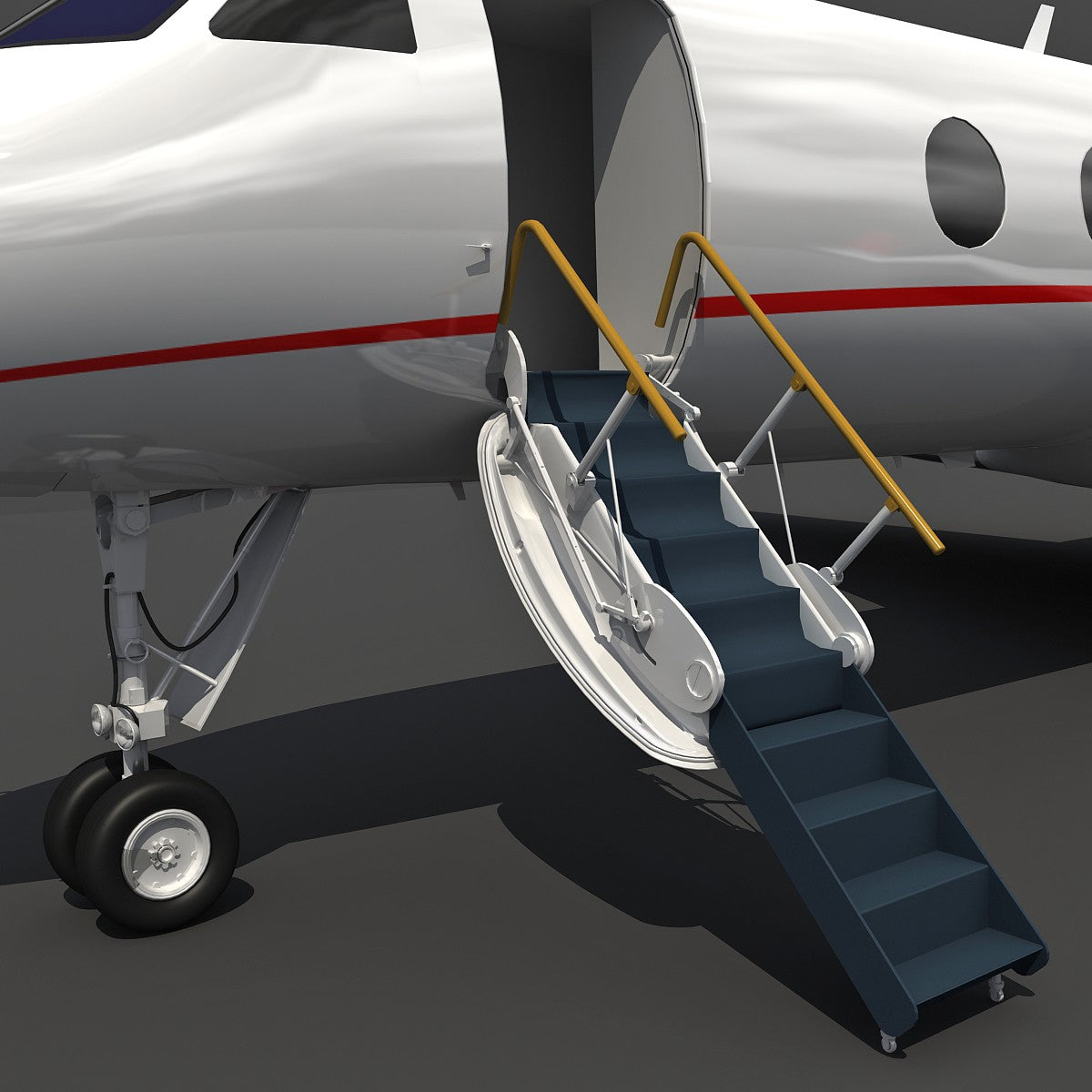 Business Jet 3D Model