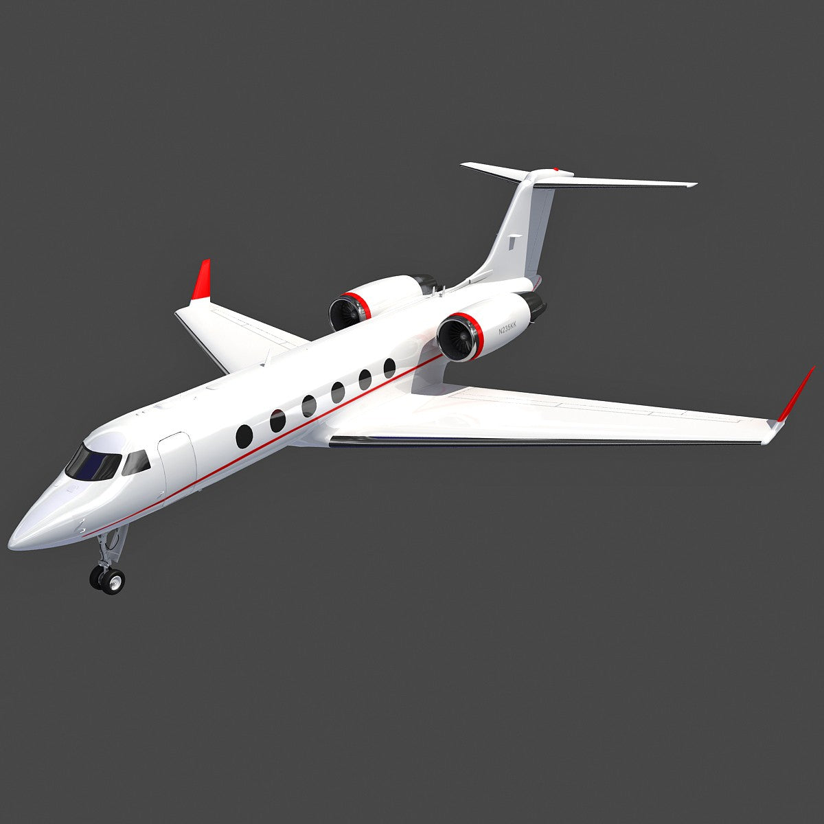 Business Jet Gulfstream 3D Model