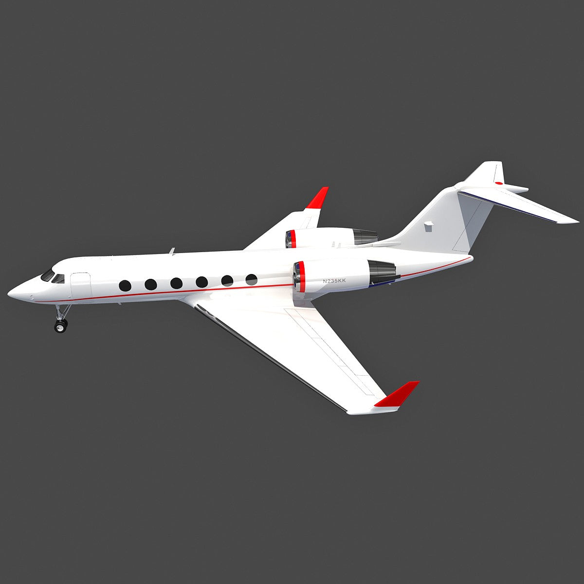 Business Jet 3D Model