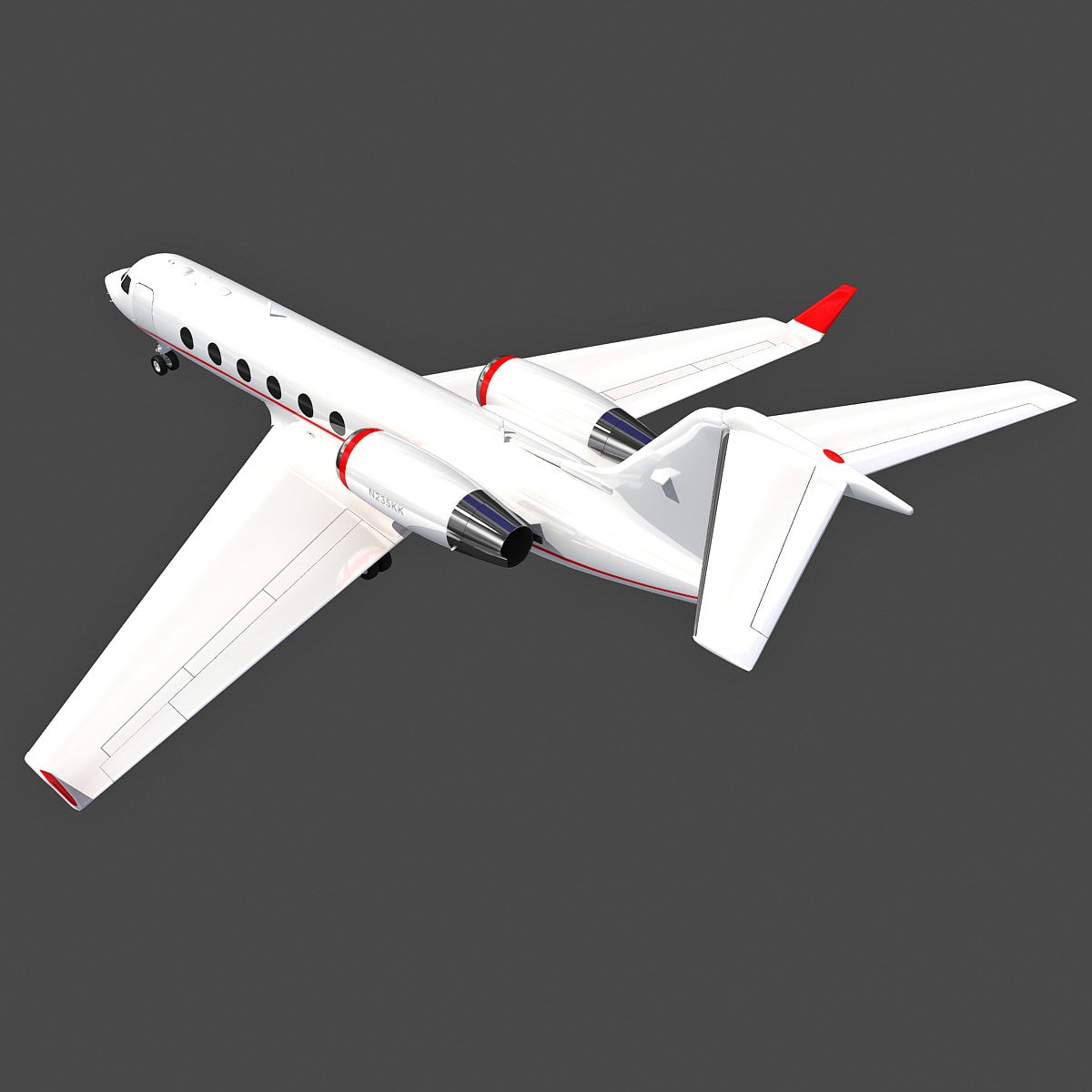 Business Jet Gulfstream 3D Model