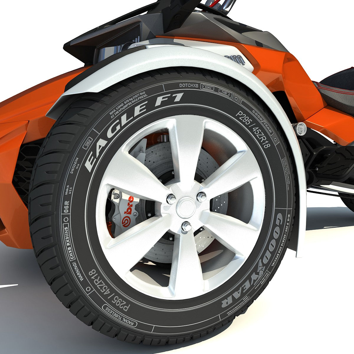 Can-Am Spyder 3 Wheel Motorcycle Model
