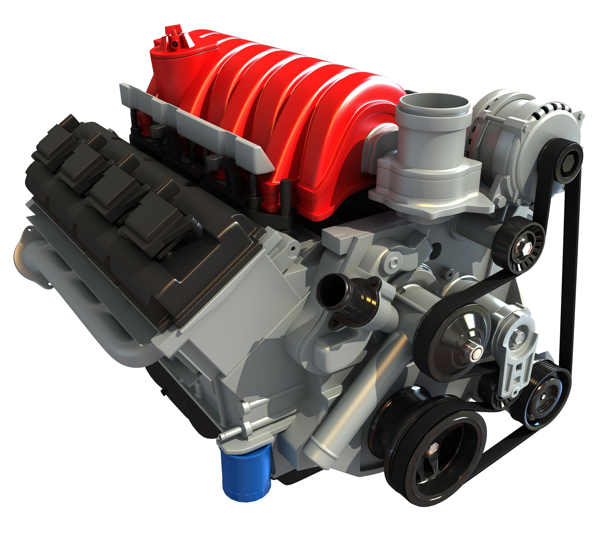 Car Engine 3D Model