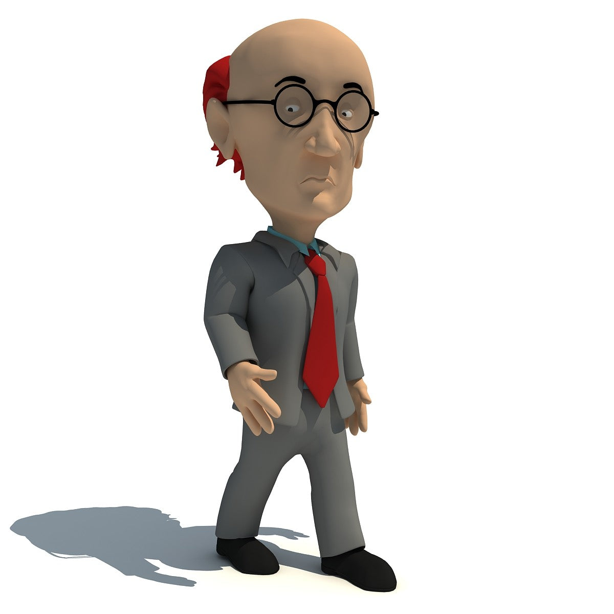 Cartoon Teacher 3D Model