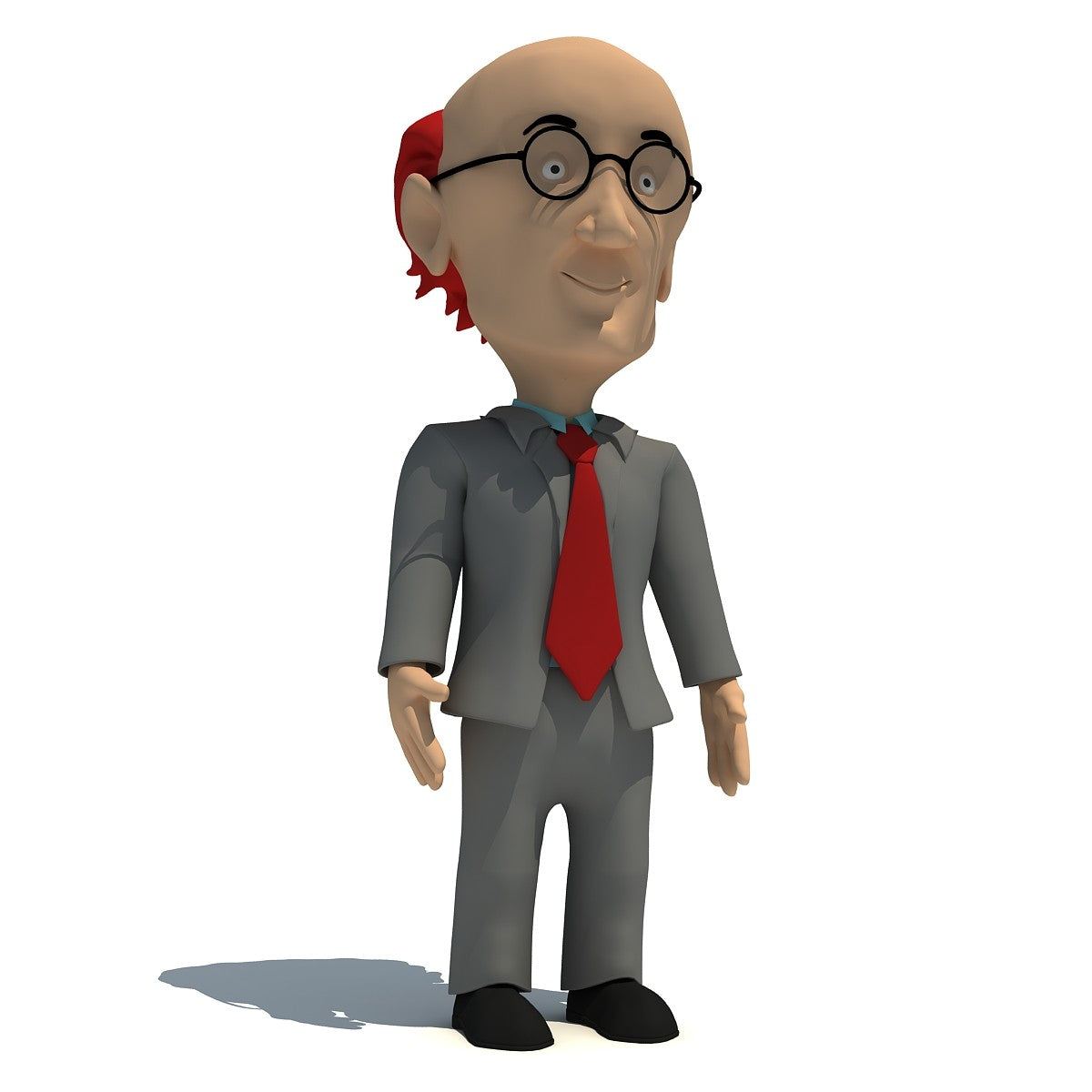 Cartoon Teacher 3D Model