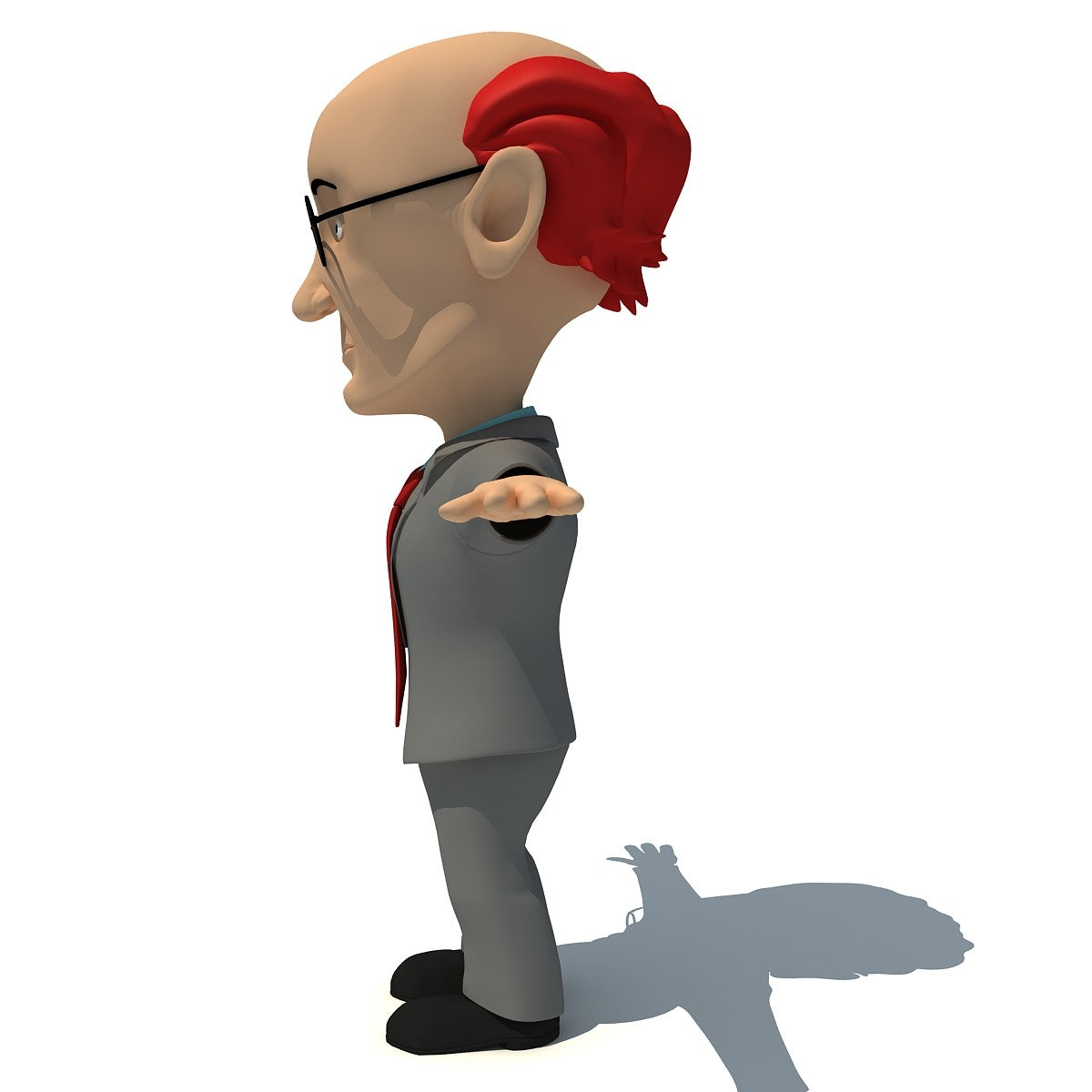 Cartoon Teacher 3D Model