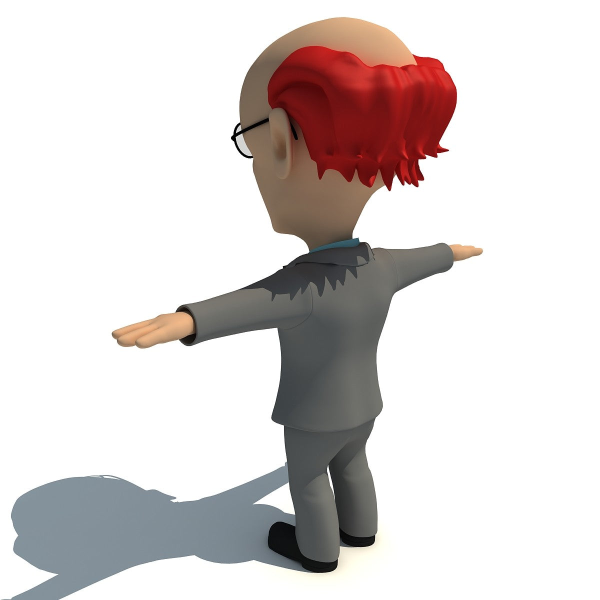 Cartoon Teacher 3D Model