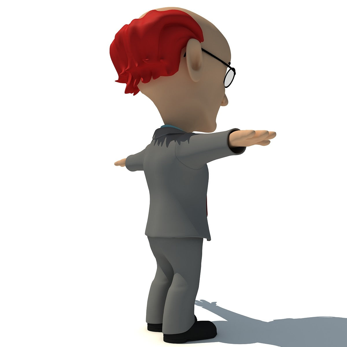 Cartoon Teacher 3D Model