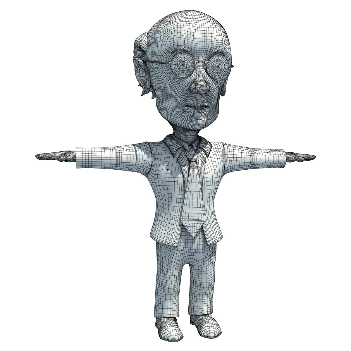 Cartoon Teacher 3D Model