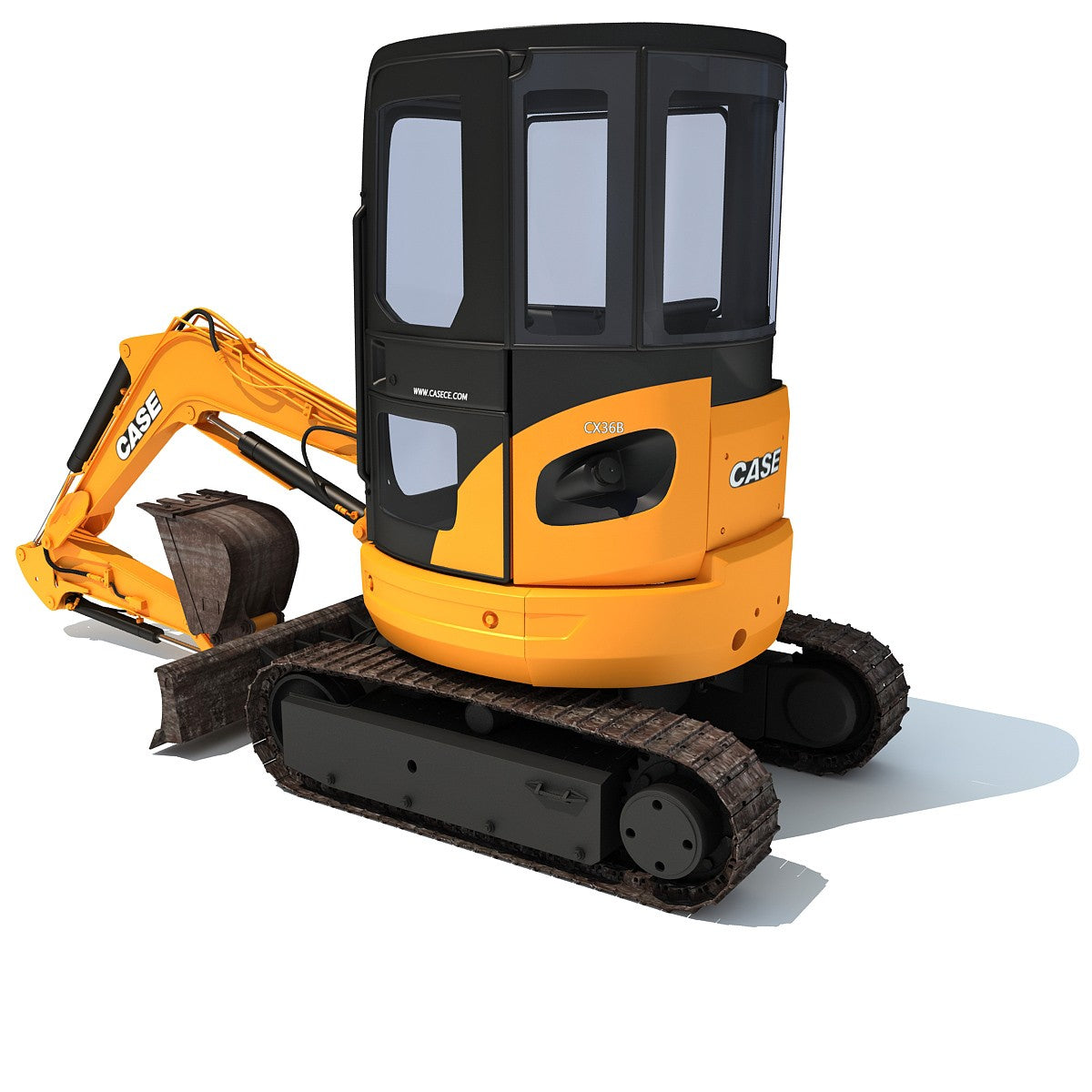 Case Excavator 3D Model