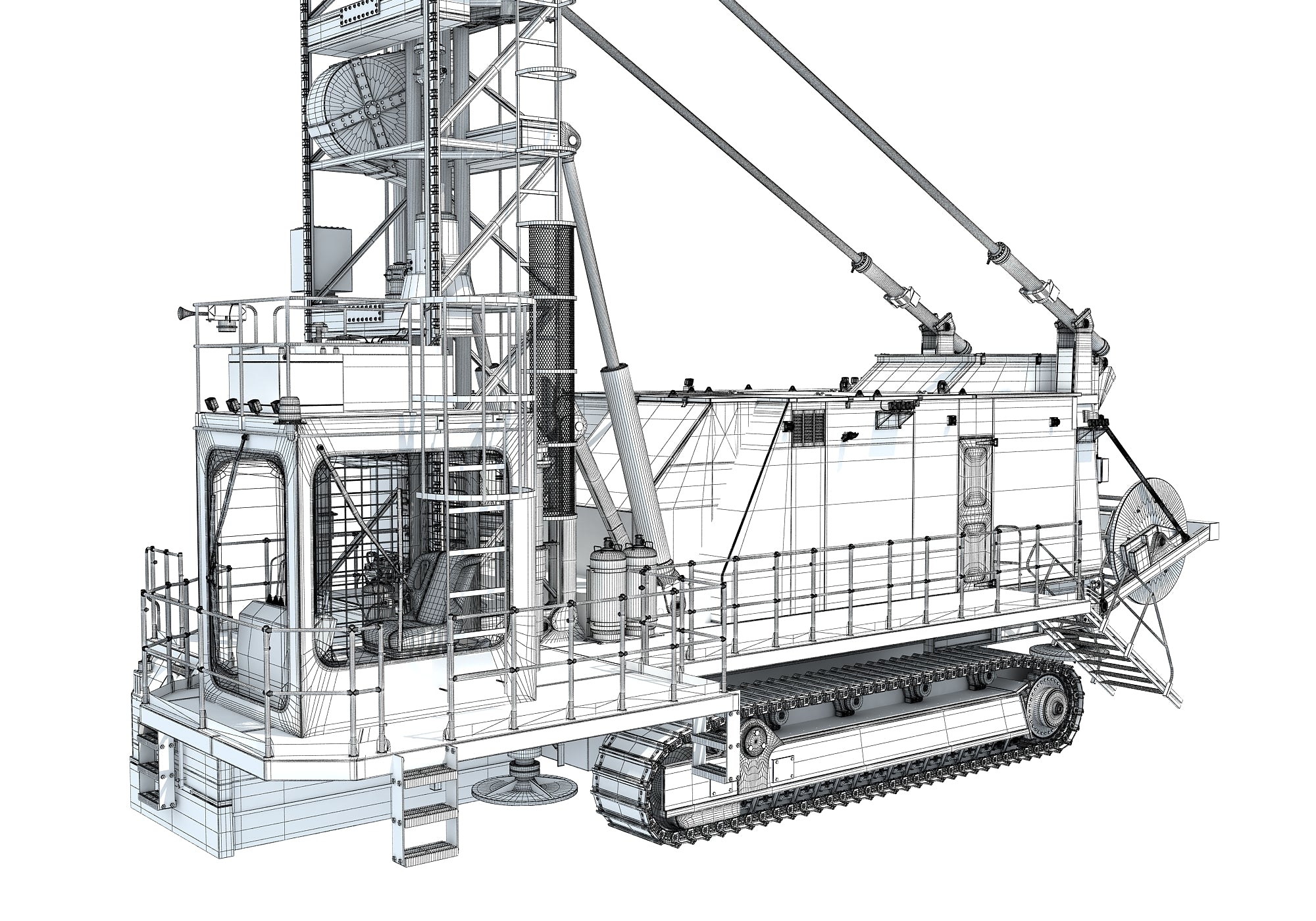 CAT Rotary Drilling Rig – 3D Horse