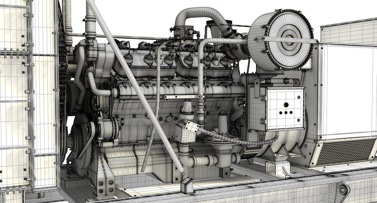 Gas Generator Engine 3D Model