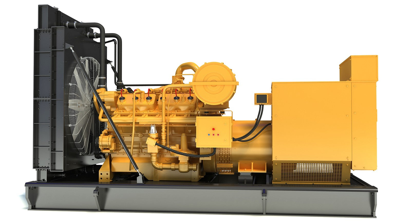 Cat Gas Generator Engine 3D Model