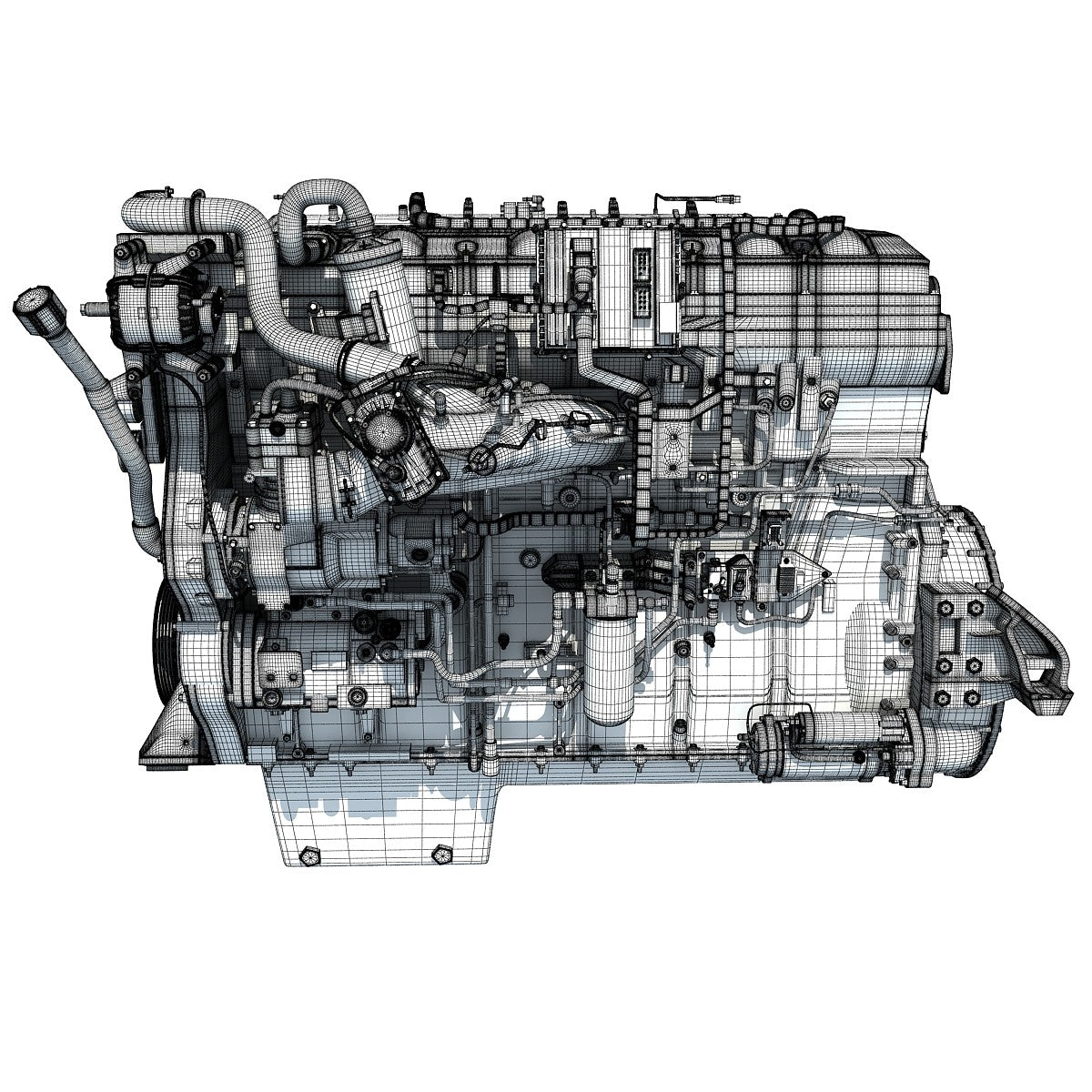 3D Truck Engine Models