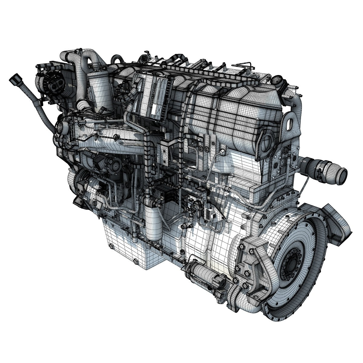 3D Truck Engine Models