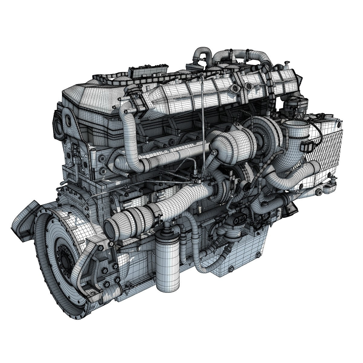 3D Truck Engine Models