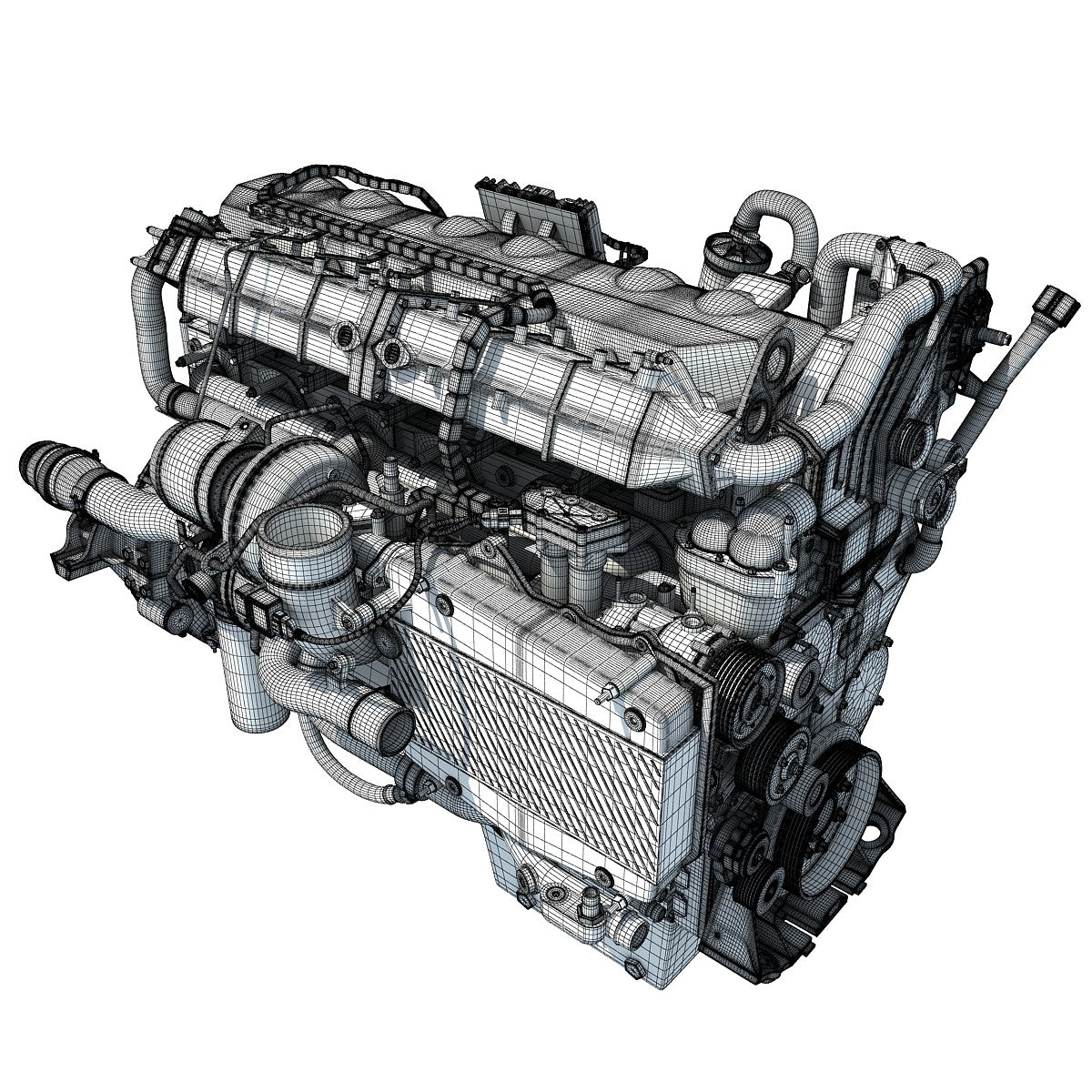 3D Truck Engine Models
