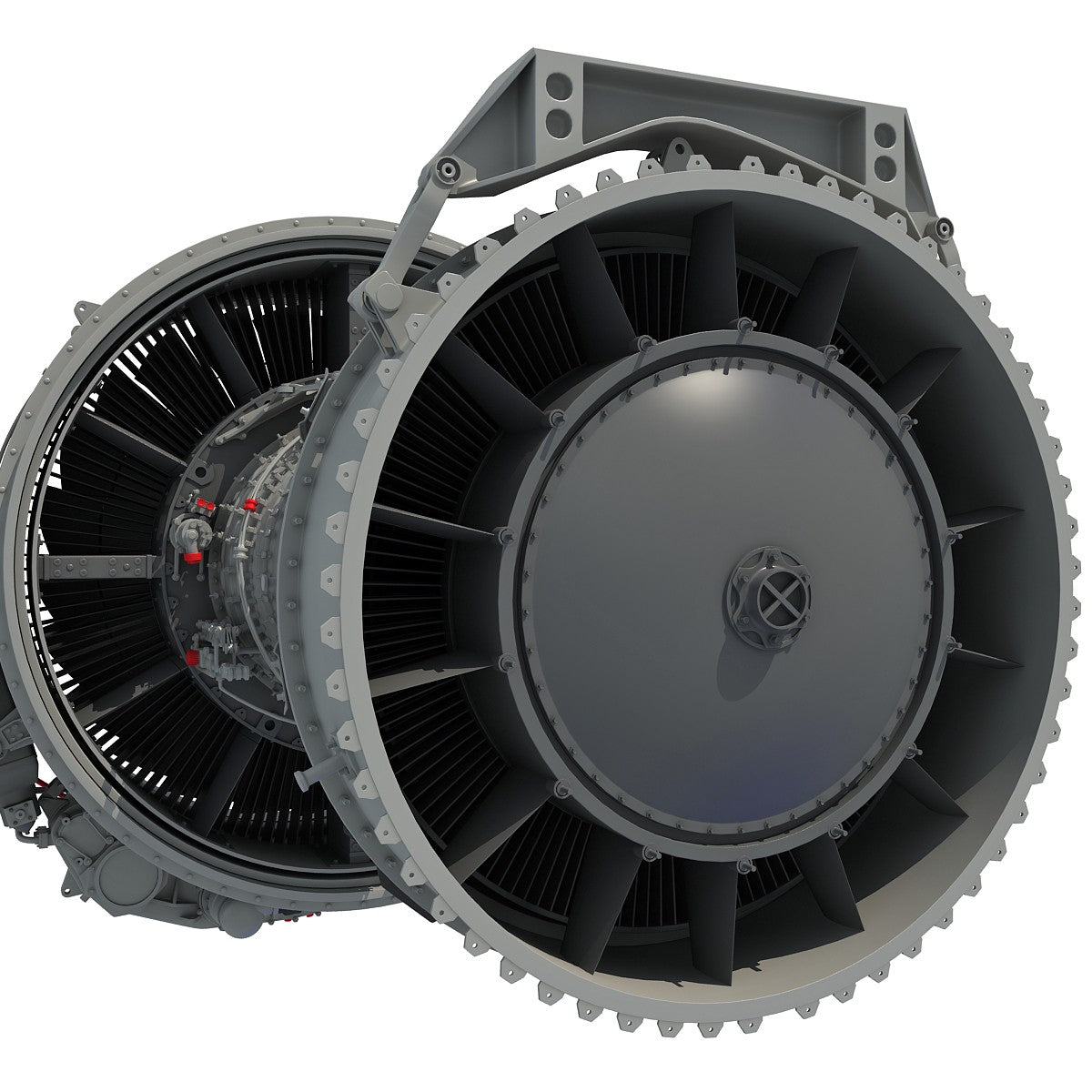 Turbofan Aircraft Engine 3D Model