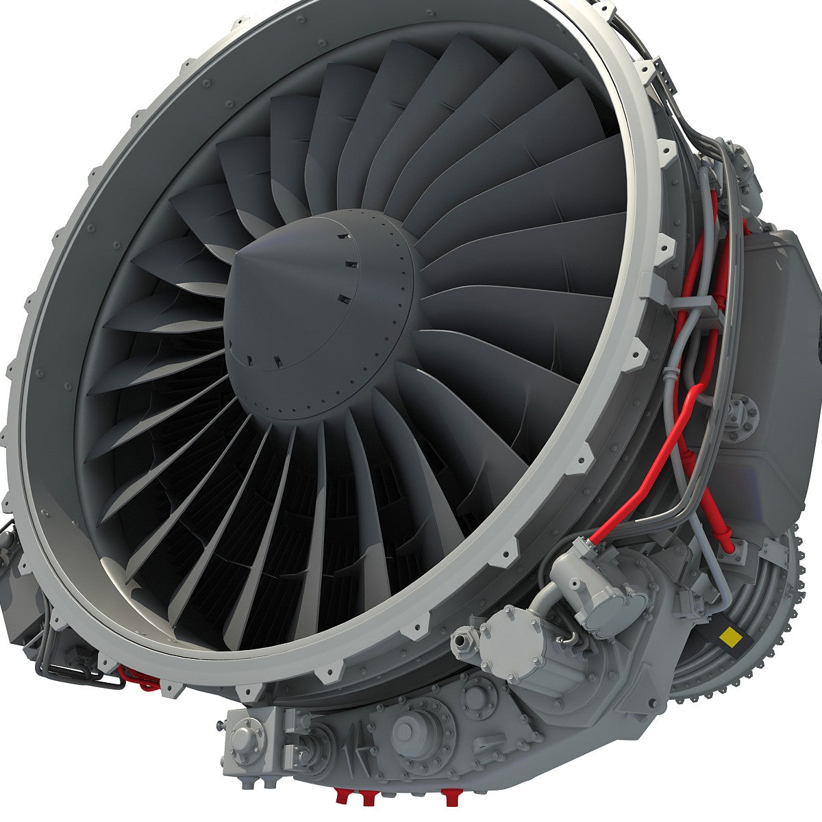 Turbofan Engine 3D Model