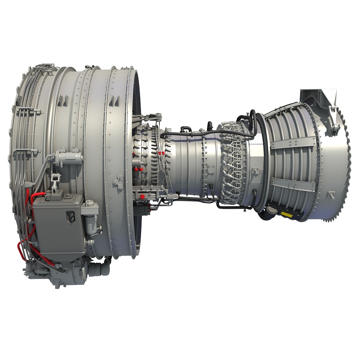 Turbofan Aircraft Engine 3D Model