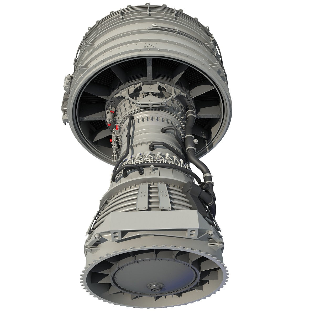 Turbofan Aircraft Engine 3D Model