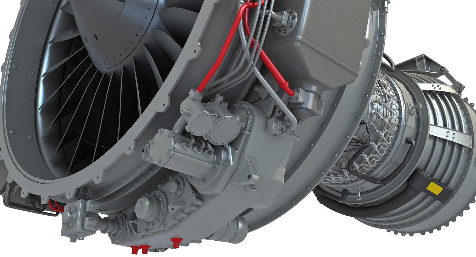 CFM56 Turbofan Engine 3D Model