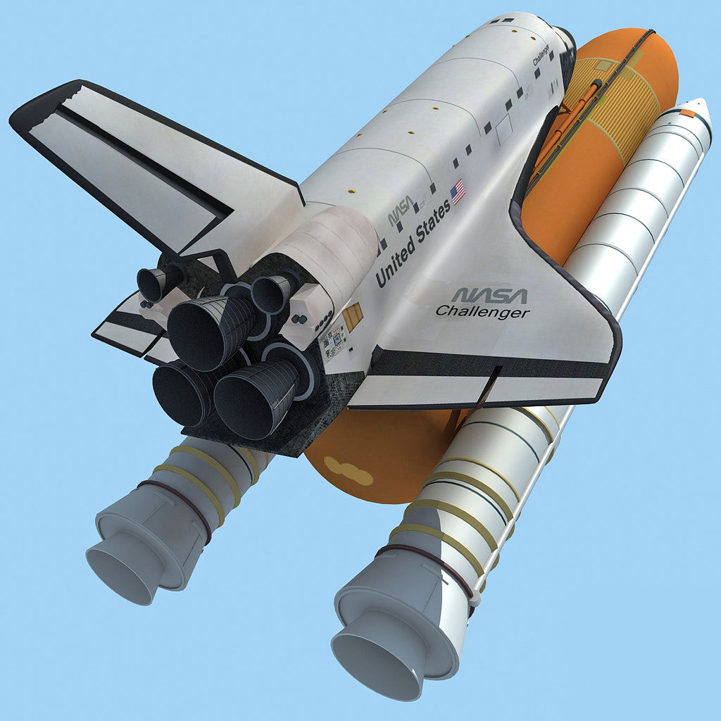 3D Space Shuttle Challenger NASA
