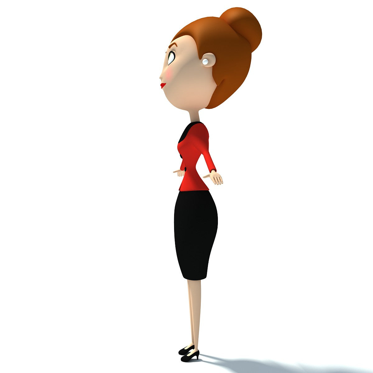 Woman Character Rigged 3D Model