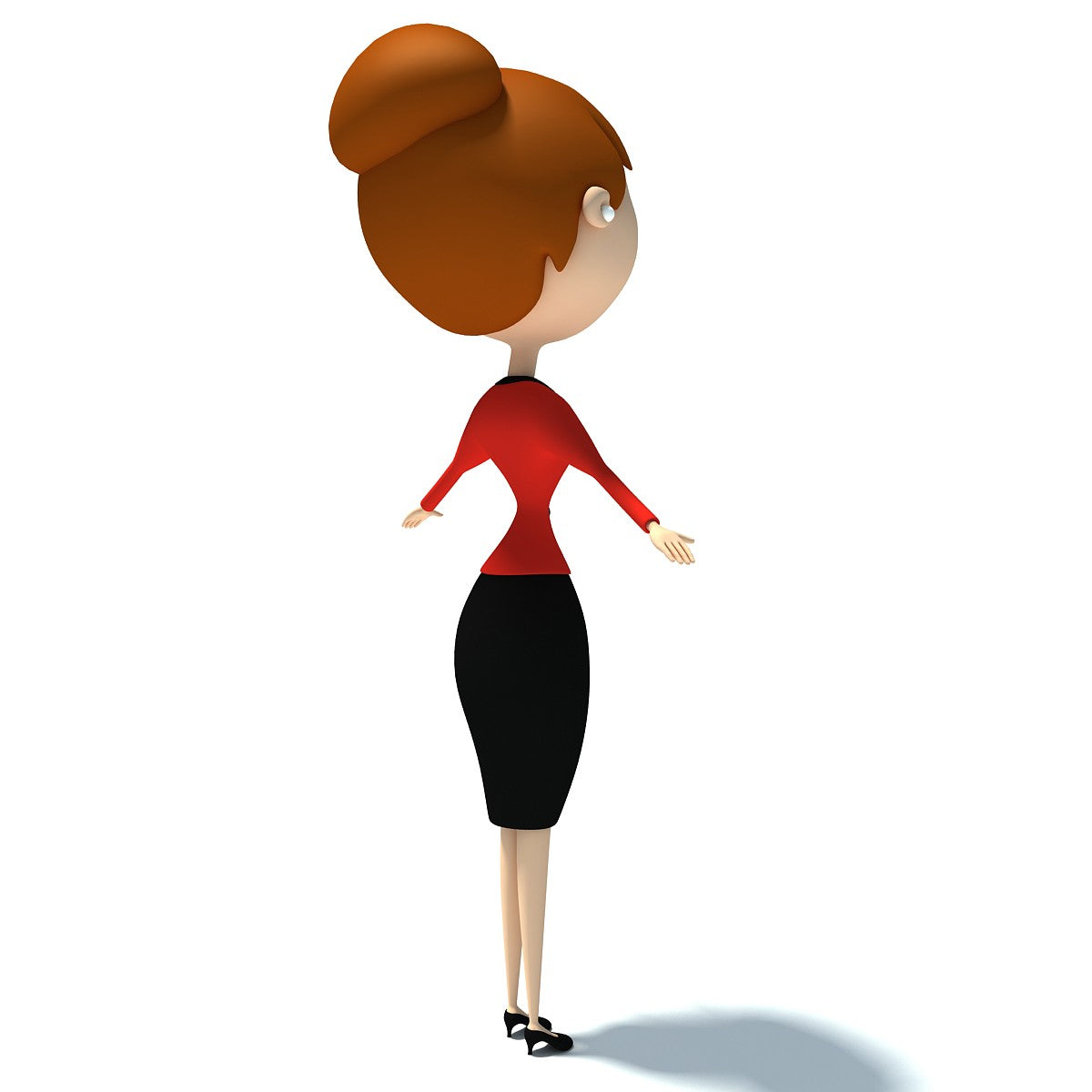 Woman Character Rigged 3D Model