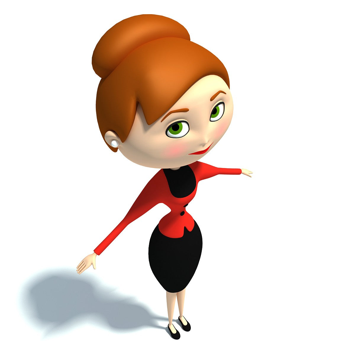 Woman Character Rigged 3D Model