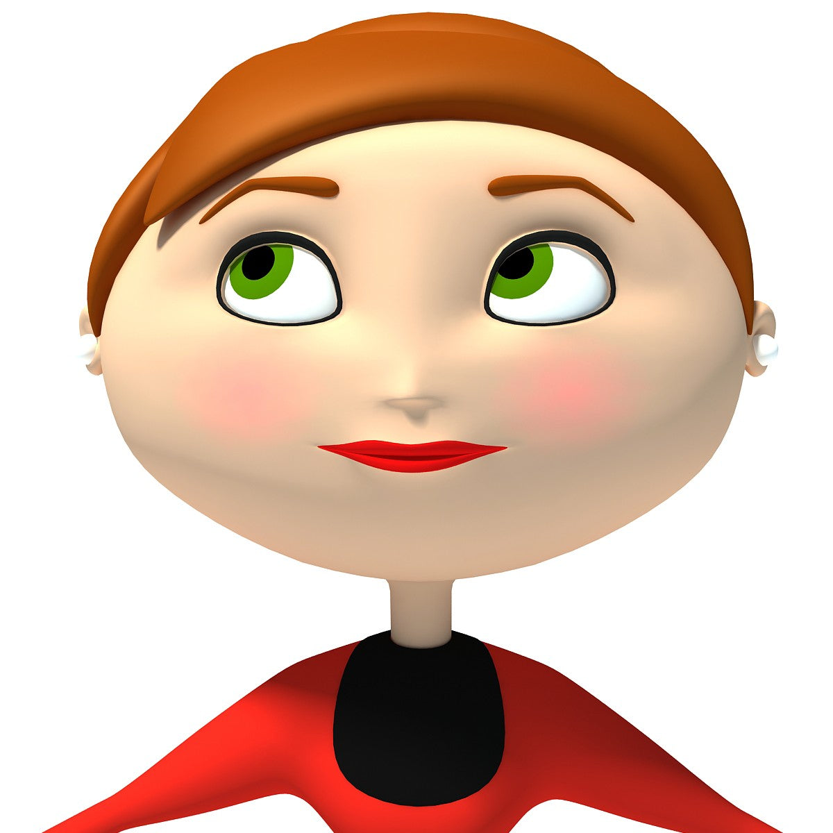 Cartoon Woman Character - Rigged