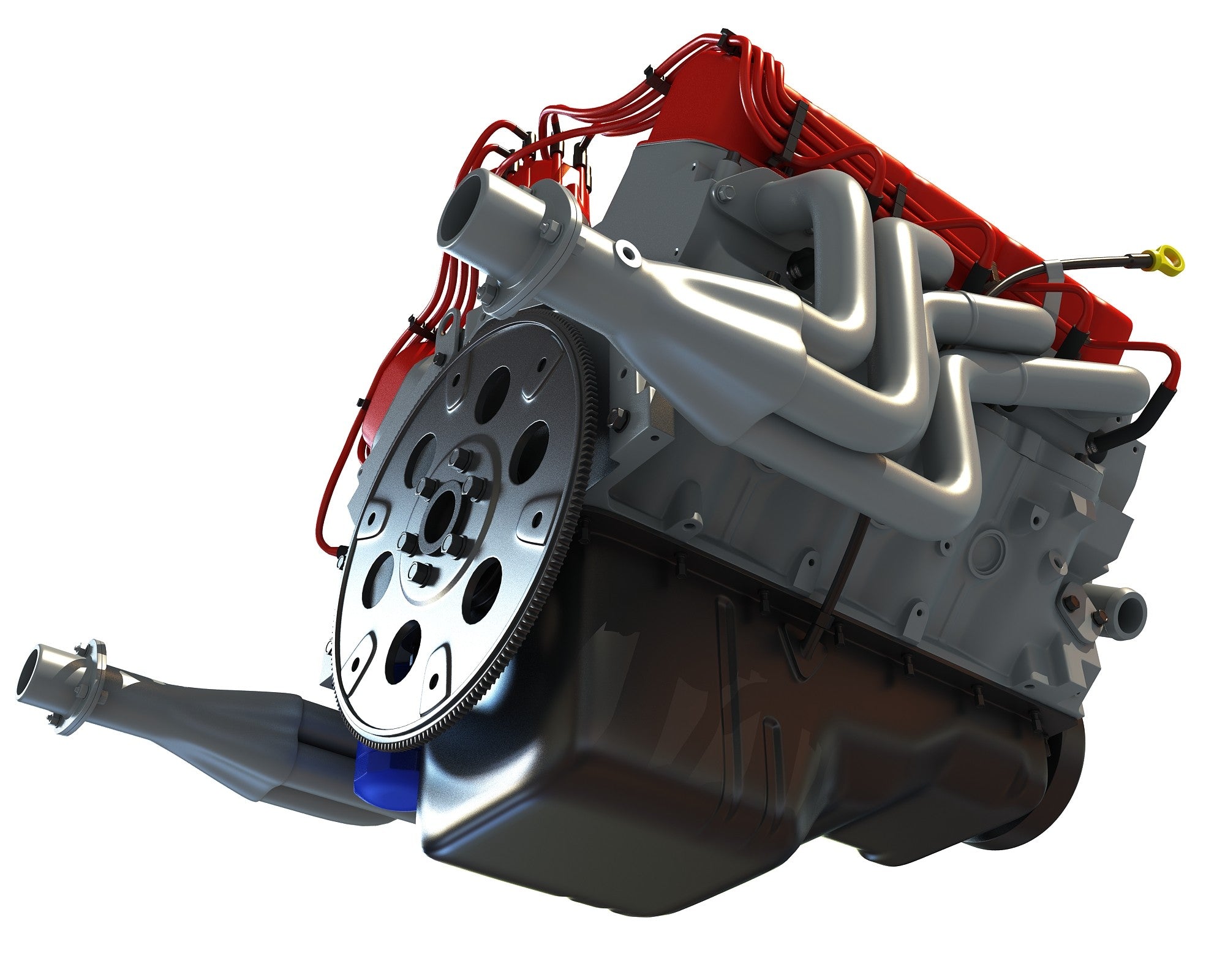 Big Block Deluxe Crate Engine 3D Model – 3D Horse