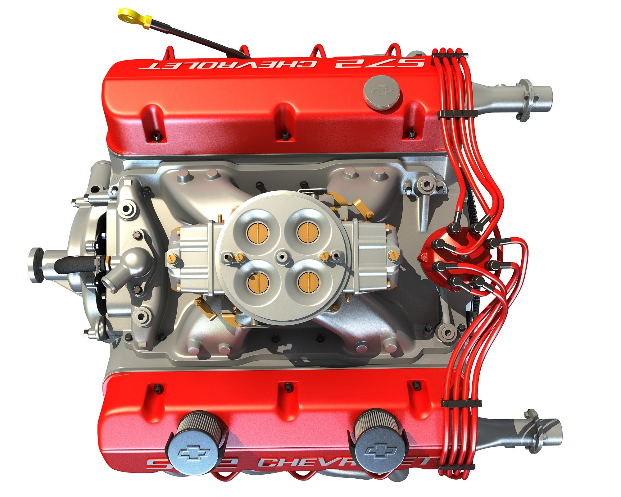 Big Block Deluxe Crate Engine 3D Model – 3D Horse