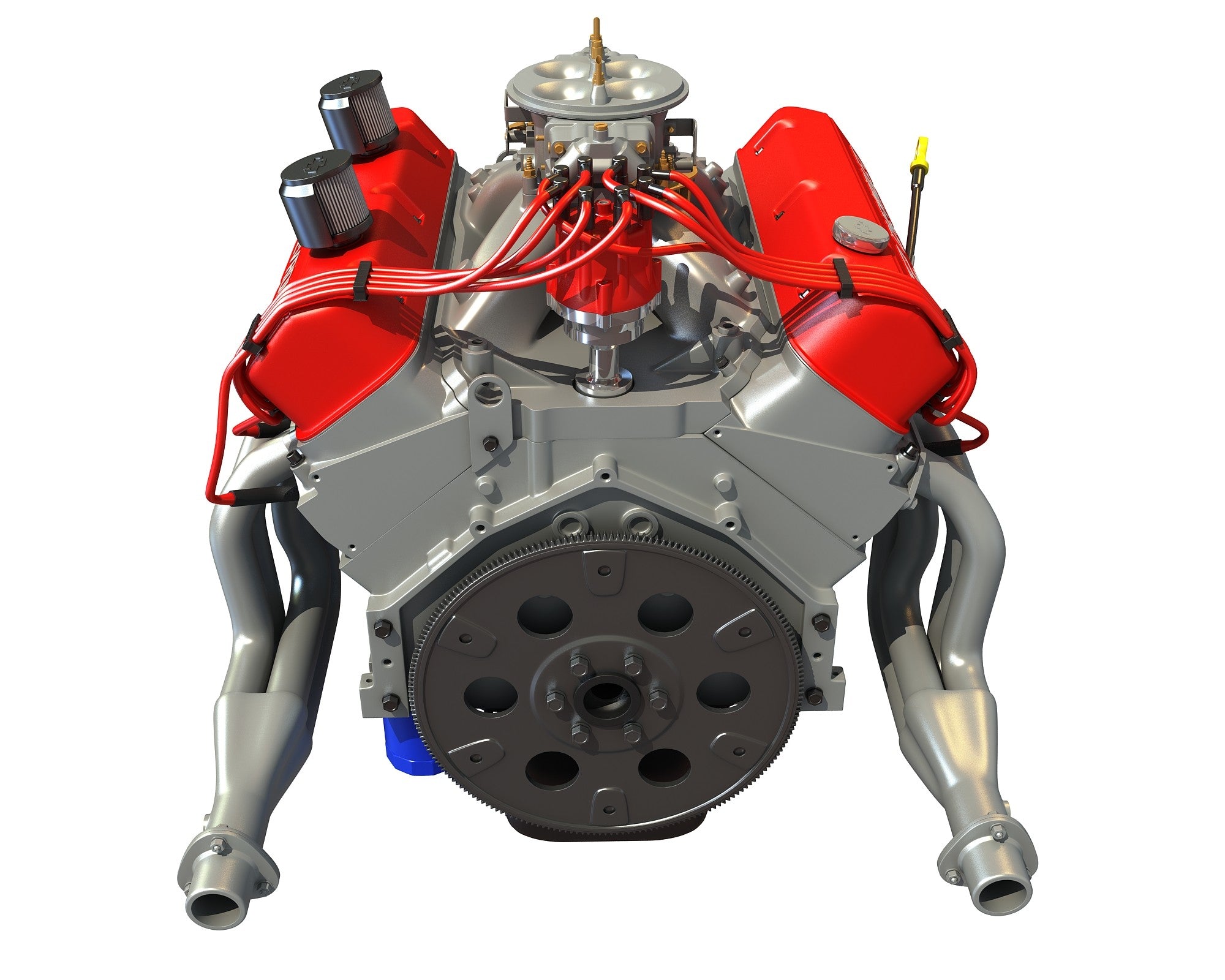 Big Block Deluxe Crate Engine 3D Model – 3D Horse