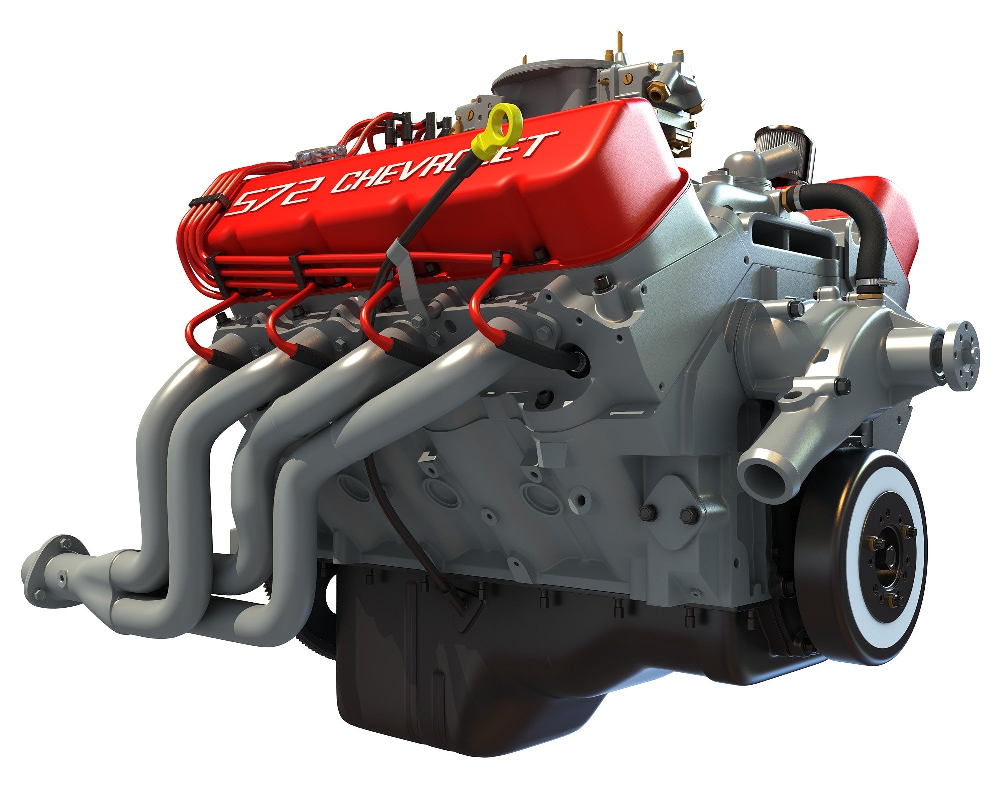 Big Block Deluxe Crate Engine 3D Model – 3D Horse