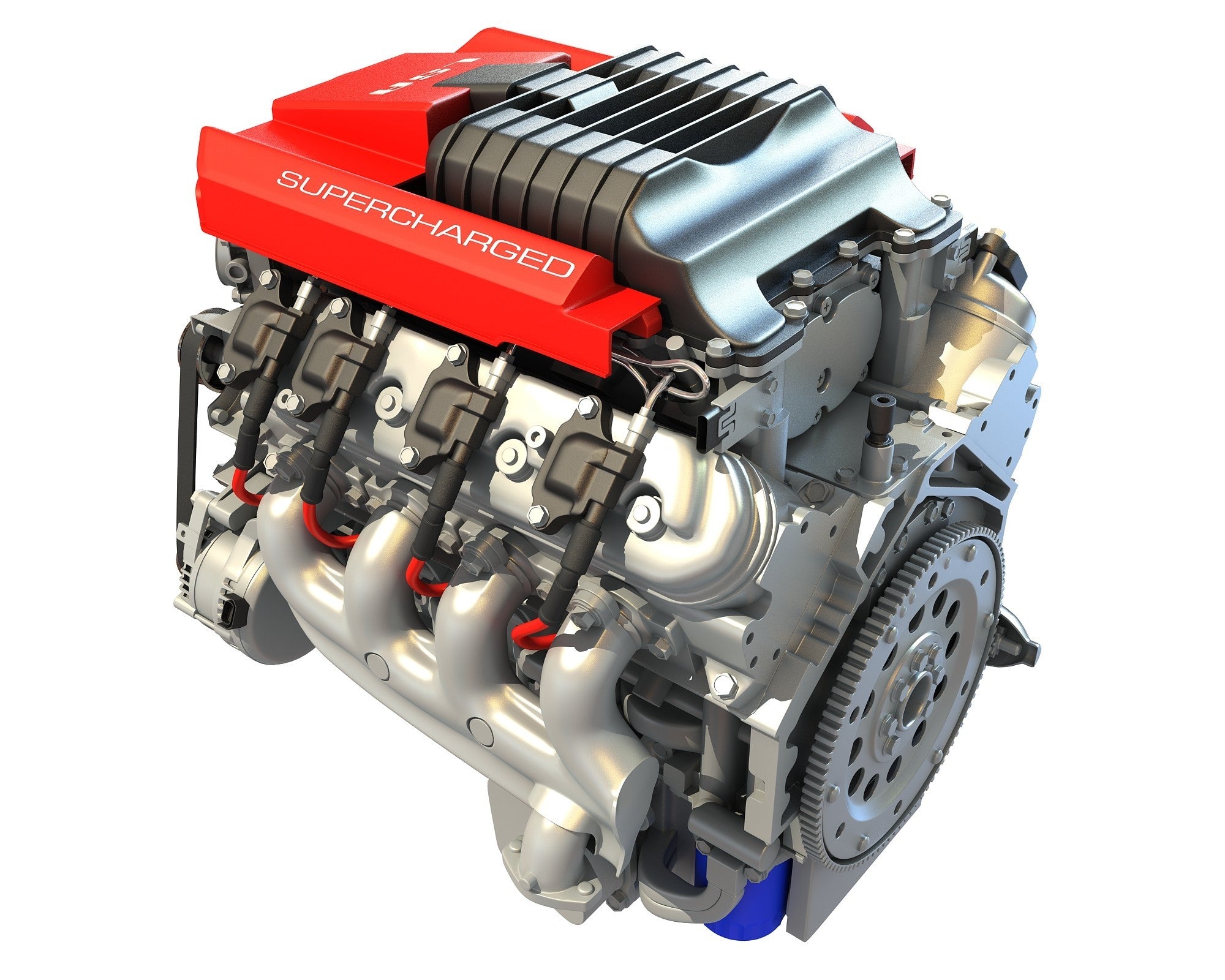Chevrolet V8 3D Engine Model