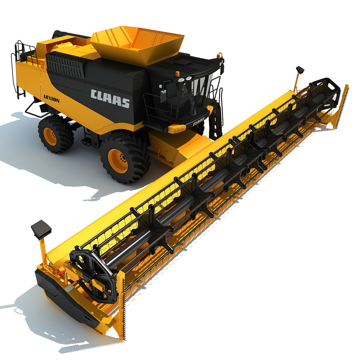 Claas Lexion Combine 3D Model