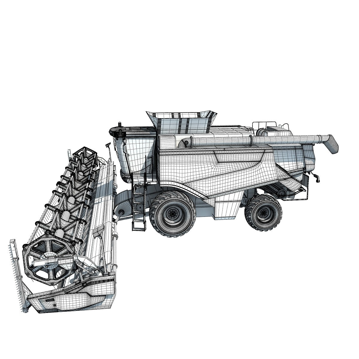 Claas Lexion Combine 3D Model